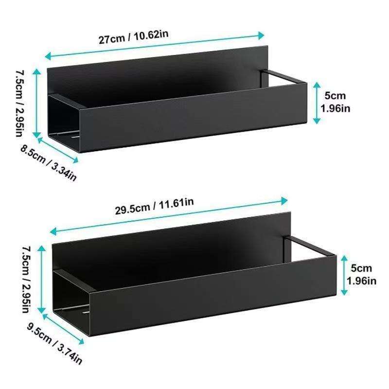 Carbon Steel Refrigerator Magnetic Punch-Free Seasoning Storage Rack