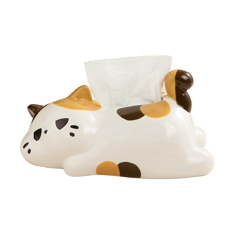 Cute Cartoon Cat Tissue Box