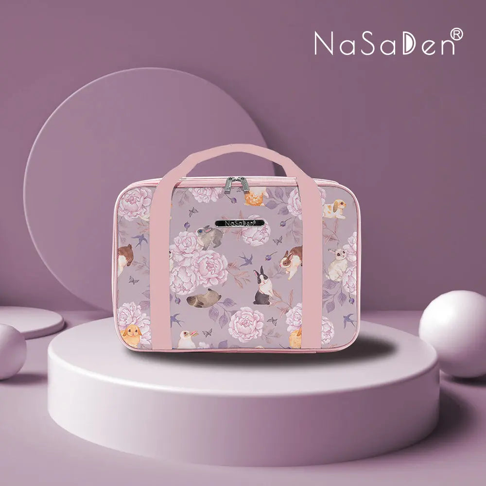 【限時8折】德國品牌NaSaDen納莎登 【限量版聯名款雪佛包】祕密花園 粉花 一包三用/手提/肩背/多功能收納包/拉桿包 NaSaDen行李箱