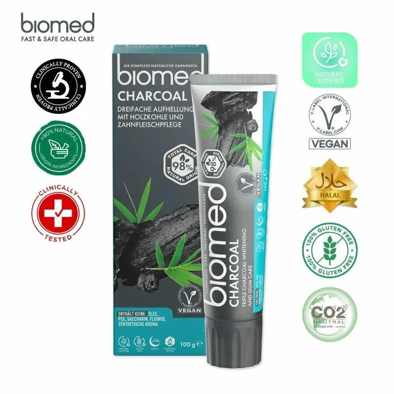 |Biomed|歐洲草本三重碳淨白牙膏_100G Biomed