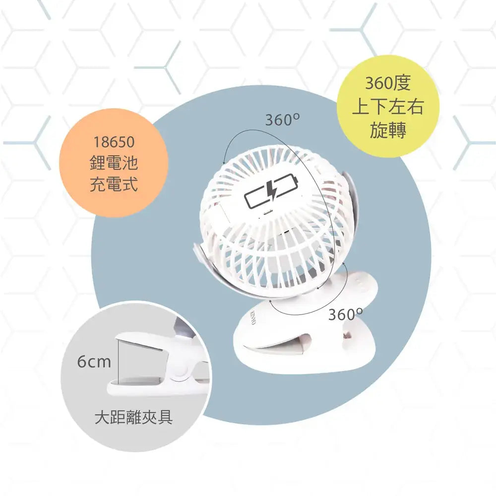 【KINYO】 復古靜音充電風扇 采寓生活館