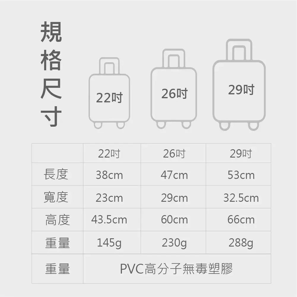 德國NaSaDen納莎登品牌新無憂二代系列【對開】專用免脫拉鏈開箱行李箱透明/霧面保護套 NaSaDen行李箱