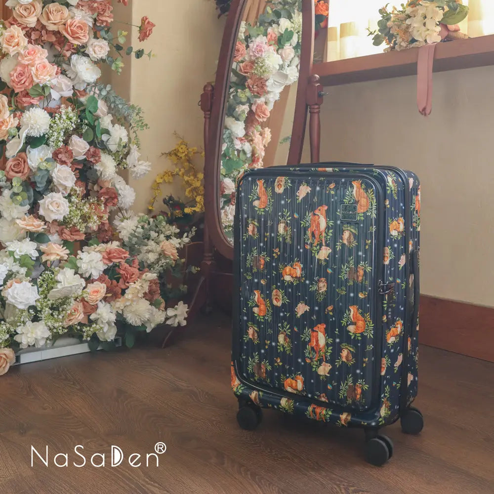【德國NaSaDen納莎登】 萊茵系列前開行李箱-英格藍貓深藍 NaSaDen行李箱