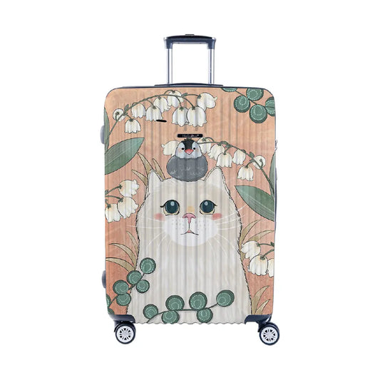 【微瑕疵福利品】二代版 毓 NaSaDen納莎登新無憂【Fujikao聯名款】獨特印花拉鍊行李箱26吋/29吋 NaSaDen行李箱
