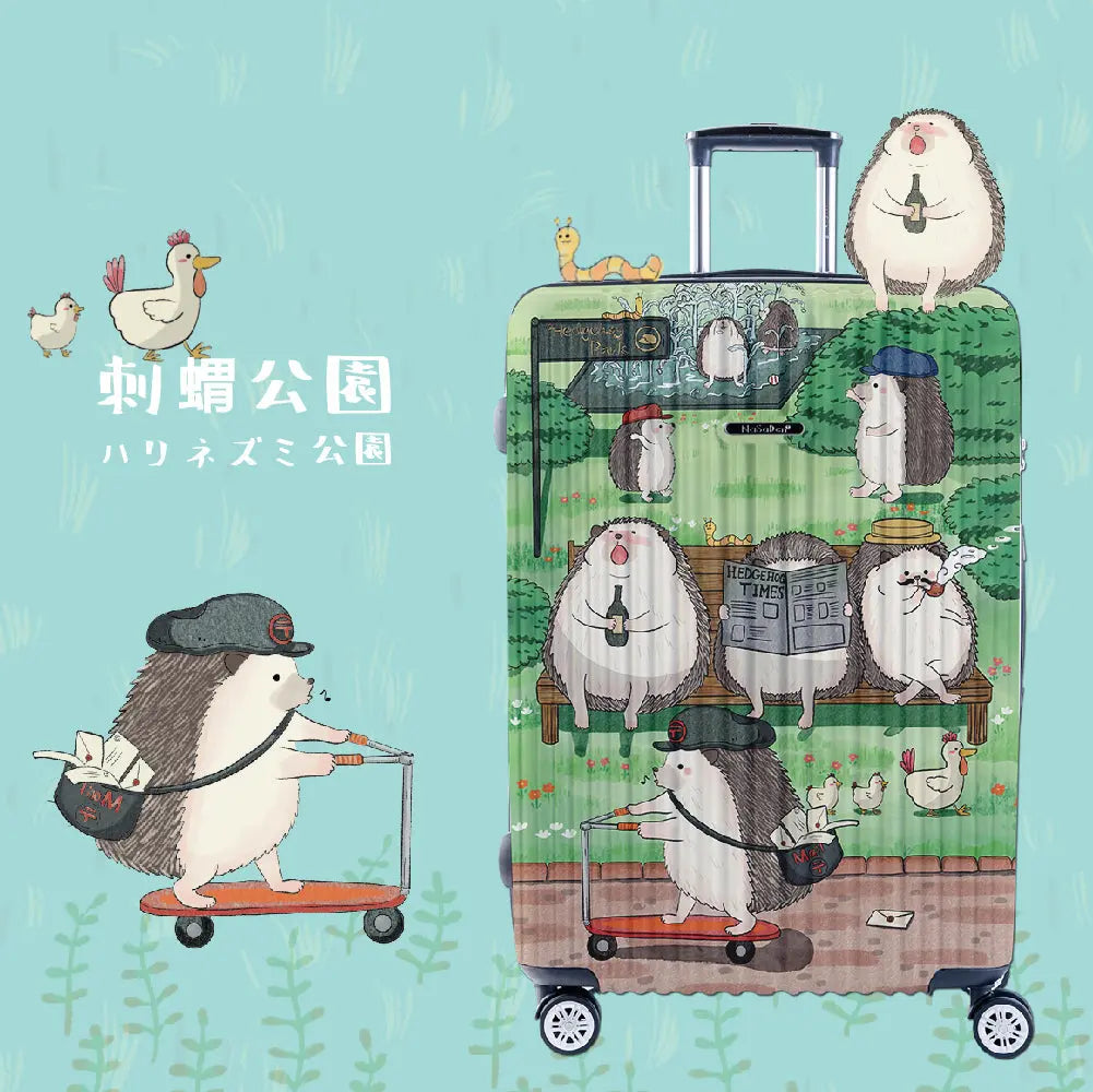 【微瑕疵福利品】二代版 毓 NaSaDen納莎登新無憂【Fujikao聯名款】獨特印花拉鍊行李箱26吋/29吋 NaSaDen行李箱