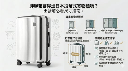 胖胖箱放得進日本置物櫃嗎？旅遊前必看的尺寸對照