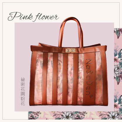 NaSaDen actress Freya's fantasy flower love hollow bag with the same name women's bag/handbag/tote bag/business handbag/tote bag/leather bag (pre-order will arrive at the end of August) 