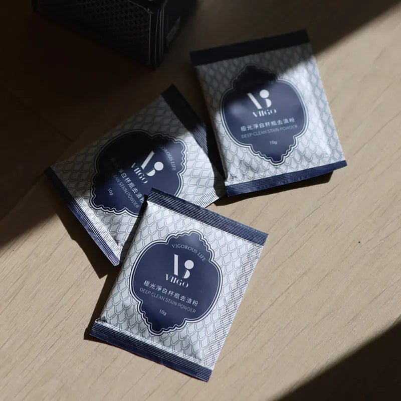 【懶人洗杯必買】✨極光淨白杯瓶去漬粉