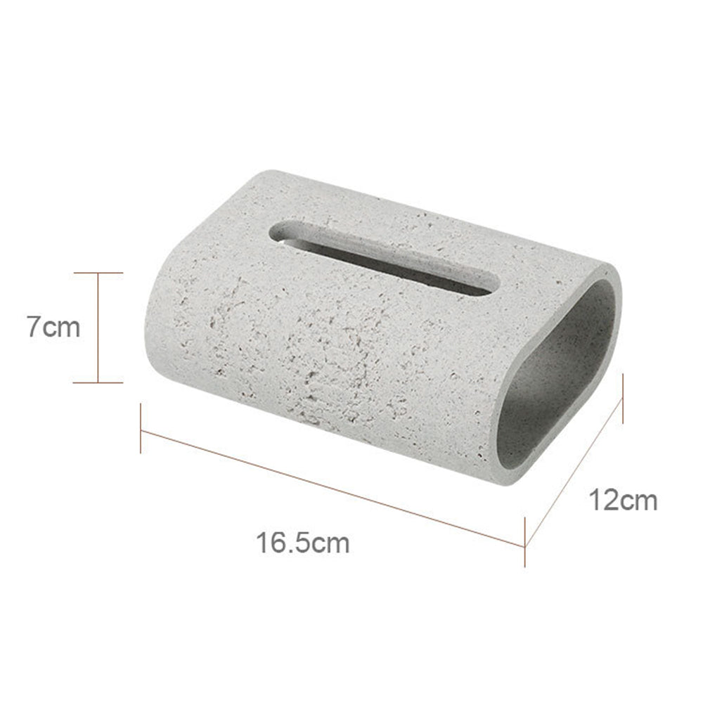 Sandstone Travertine Wabi-Sabi Living Room Dining Table Tissue Box Napkins Paper Towels