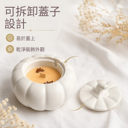 萬聖節石膏南瓜香氛蠟燭節日生日禮物伴手禮擺件
