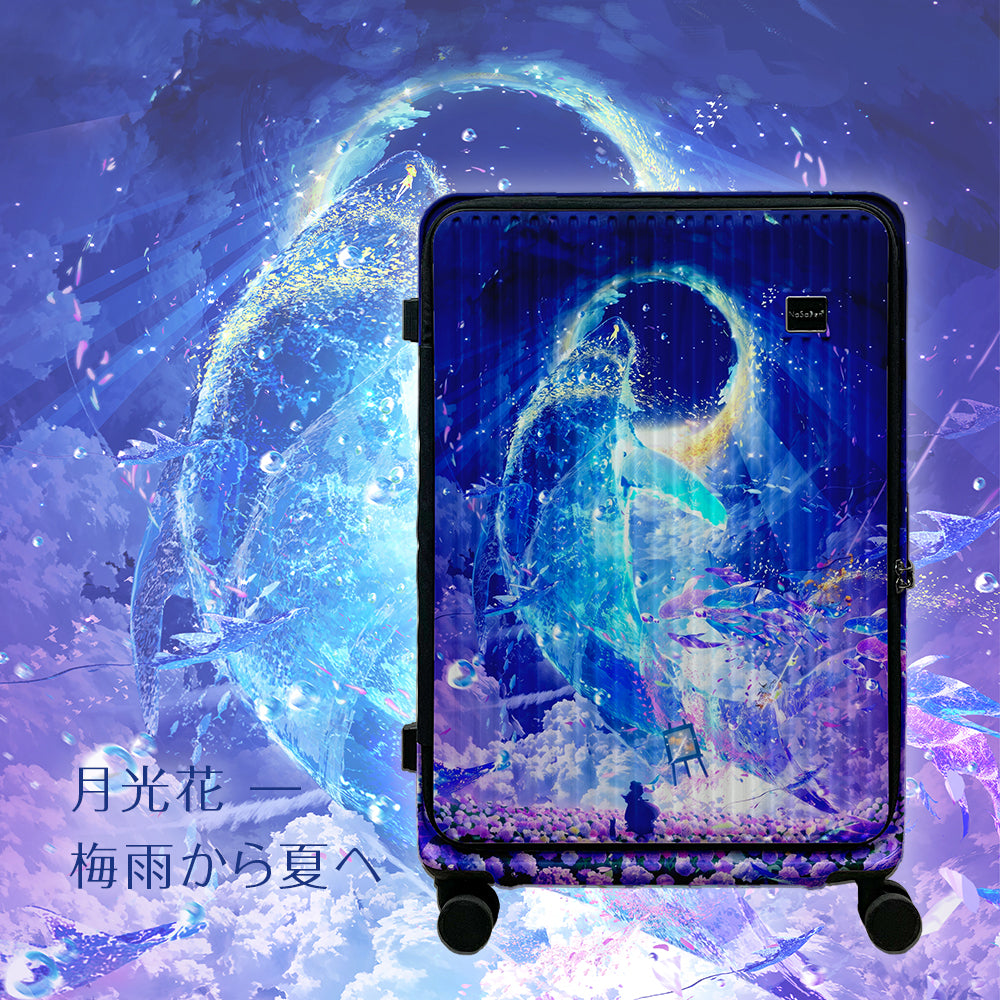 NaSaDen Germany Luggage - Front Opening Zipper Luggage 29-inch [Makoron: A Sea Story in the Sky] First Wave Collaboration Print (Early Bird Pre-order)