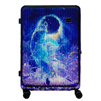 NaSaDen Germany Luggage - Front Opening Zipper Luggage 29-inch [Makoron: A Sea Story in the Sky] First Wave Collaboration Print (Early Bird Pre-order)