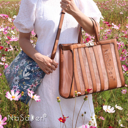 NaSaDen actress Freya's fantasy flower love hollow bag with the same name women's bag/handbag/tote bag/business handbag/tote bag/leather bag (pre-order will arrive at the end of August) 