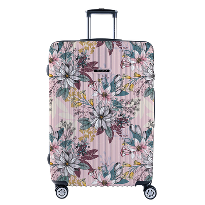 The second generation version of NaSaDen NaSa Denxin Wuyou [English blue cat joint model] cat’s four seasons printed zipper suitcase 22 inches/26 inches/29 inches 