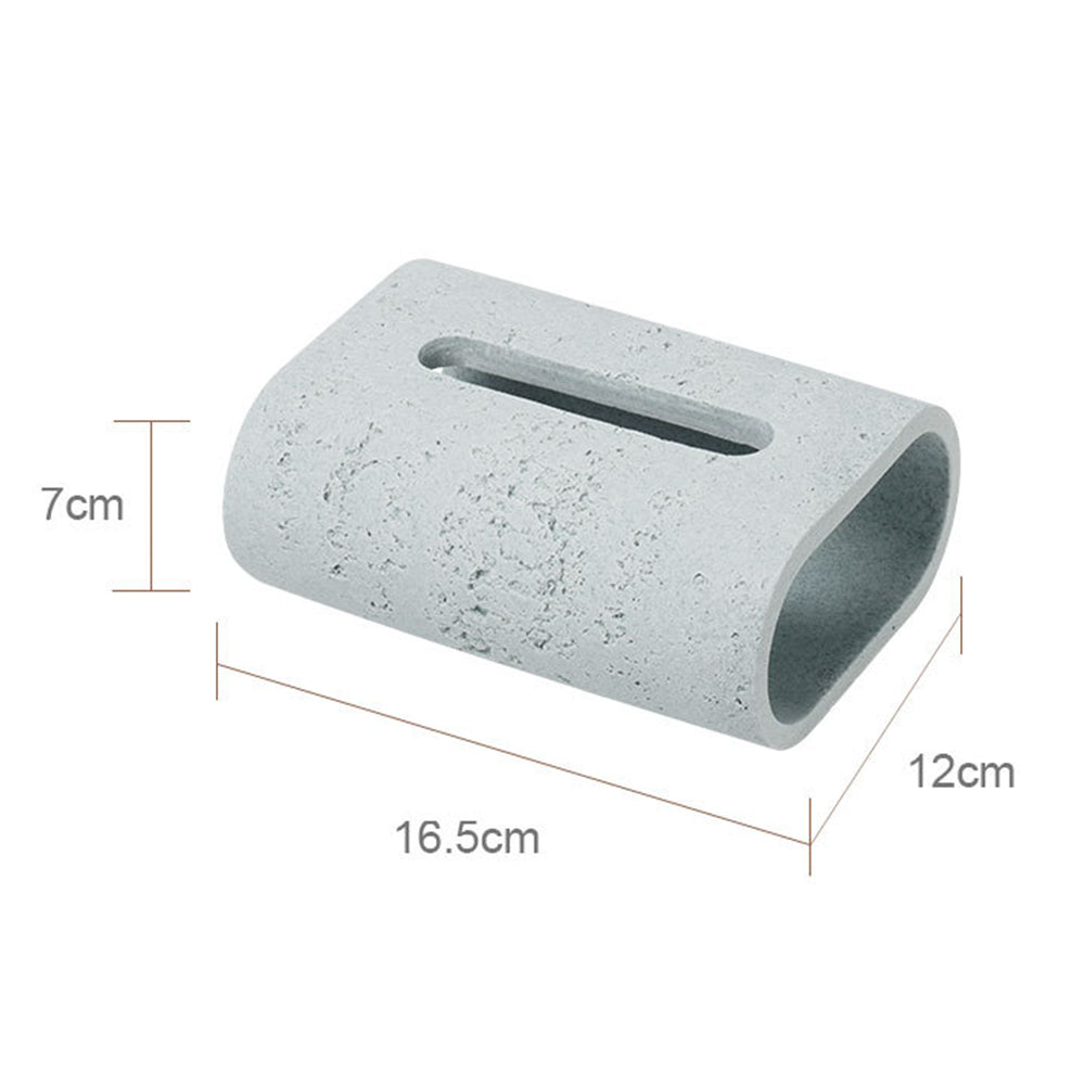 Sandstone Travertine Wabi-Sabi Living Room Dining Table Tissue Box Napkins Paper Towels