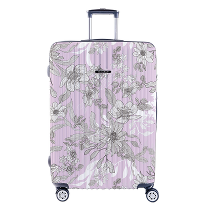 The second generation version of NaSaDen NaSa Denxin Wuyou [English blue cat joint model] cat’s four seasons printed zipper suitcase 22 inches/26 inches/29 inches 