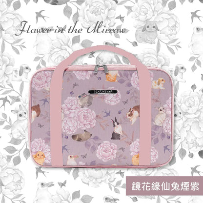 【限時8折】德國品牌NaSaDen納莎登 【限量版聯名款雪佛包】亞格拉白花 一包三用/手提/肩背/多功能收納包/拉桿包 NaSaDen行李箱