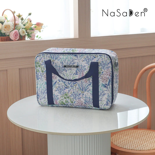 【限時8折】德國品牌NaSaDen納莎登 【限量版聯名款雪佛包】亞格拉白花 一包三用/手提/肩背/多功能收納包/拉桿包 NaSaDen行李箱