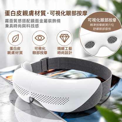 二合一熱敷按摩智能可折疊眼罩