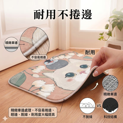 NaSaDen台灣製造SGS安全認證合格超強吸水浴室地墊60cm*40cm
