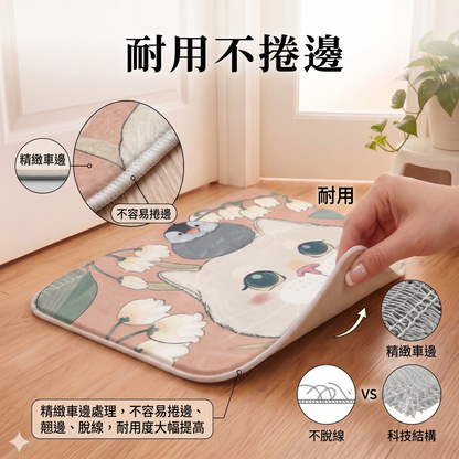 NaSaDen台灣製造SGS安全認證合格超強吸水浴室地墊60cm*40cm