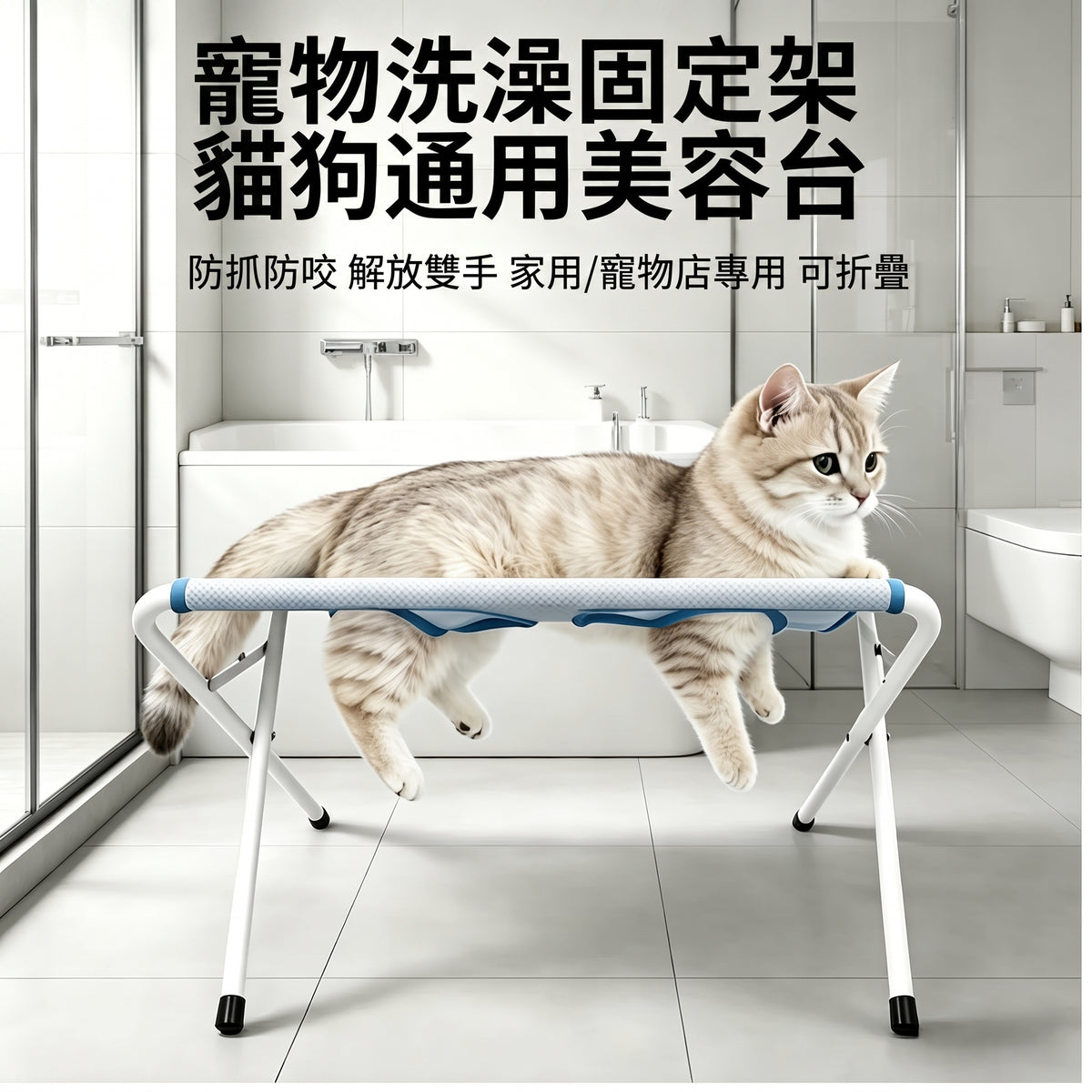 寵物洗澡架剪指甲固定防抓防咬吊床洗澡神器