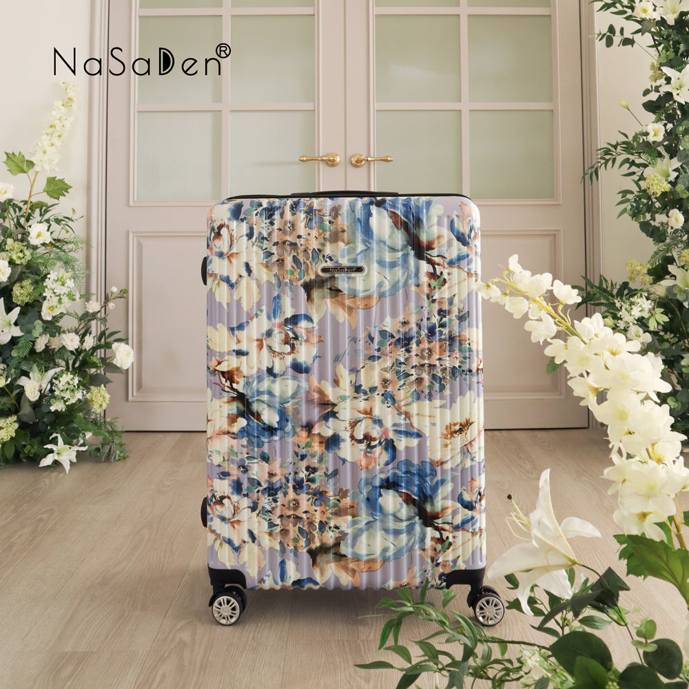 The second generation version of NaSaDen NaSa Denxin Wuyou [Huaxiao joint model] unique printed zipper suitcase 22 inches/26 inches/29 inches 