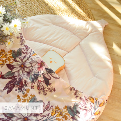 SAVAMUNT SAVAMUNT Leaf Good Sleep Handmade Lenzing Modal Tencel Four Seasons Anti-Kick Quilt/Baby Leaf Sleeping Bag/Sleeping Pad/Baby Blanket 