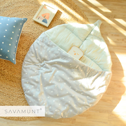 SAVAMUNT SAVAMUNT Leaf Good Sleep Handmade Lenzing Modal Tencel Four Seasons Anti-Kick Quilt/Baby Leaf Sleeping Bag/Sleeping Pad/Baby Blanket 