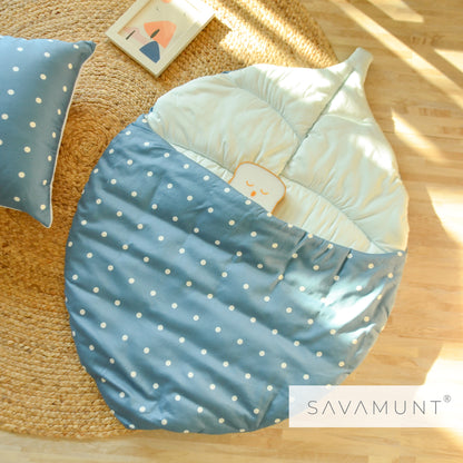 SAVAMUNT SAVAMUNT Leaf Good Sleep Handmade Lenzing Modal Tencel Four Seasons Anti-Kick Quilt/Baby Leaf Sleeping Bag/Sleeping Pad/Baby Blanket 