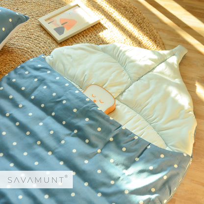 SAVAMUNT SAVAMUNT Leaf Good Sleep Handmade Lenzing Modal Tencel Four Seasons Anti-Kick Quilt/Baby Leaf Sleeping Bag/Sleeping Pad/Baby Blanket 