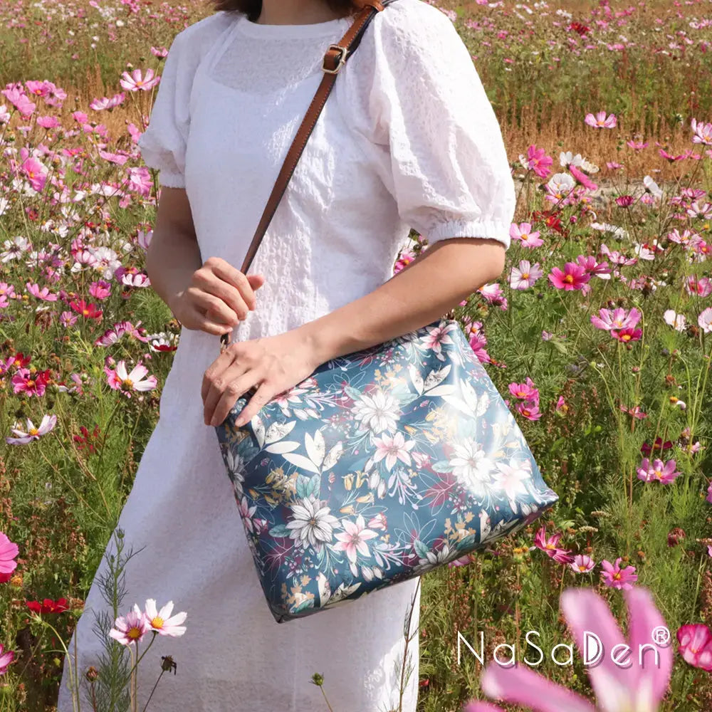 NaSaDen納莎登 爵色女伶 Freya芙蕾雅 幻花之戀鏤空包 同名款女用包/手提包/托特包/商務手提包/tote包/皮革包 NaSaDen行李箱