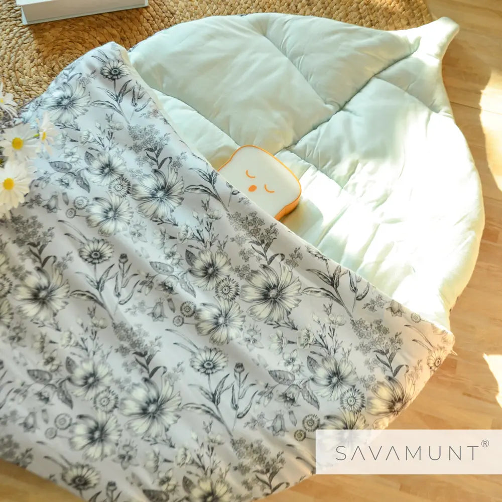 SAVAMUNT賽芙嫚葉葉好眠手工蘭精莫代爾天絲四季防踢被/嬰兒樹葉睡袋/睡墊/嬰兒蓋毯 Savamunt賽芙嫚