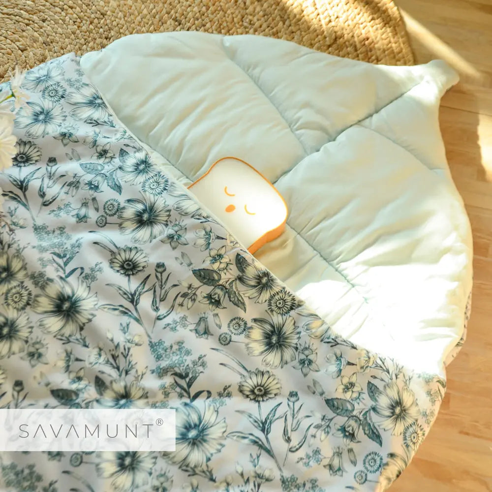 SAVAMUNT賽芙嫚葉葉好眠手工蘭精莫代爾天絲四季防踢被/嬰兒樹葉睡袋/睡墊/嬰兒蓋毯 Savamunt賽芙嫚