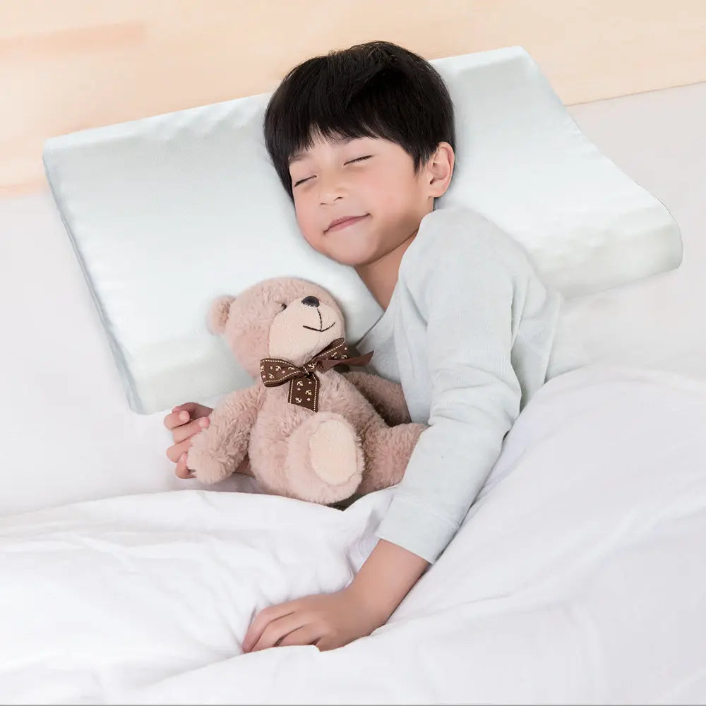 【SAVAMUNT賽芙嫚】【纏眠二代枕+ionic銀纖維】美國品牌寢具ionic銀離子兒童乳膠枕/天然乳膠枕(備貨需7個工作天) Savamunt賽芙嫚