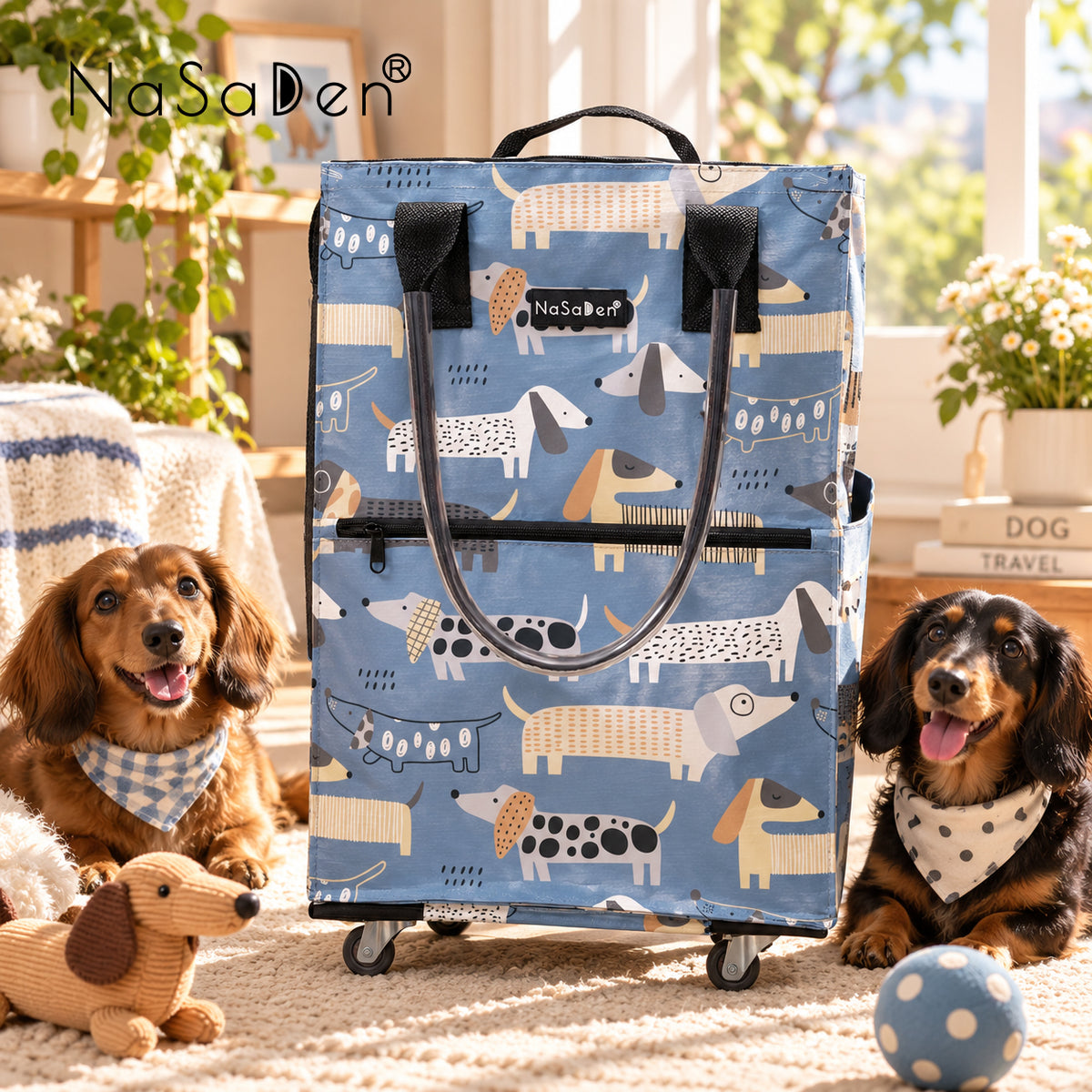 NaSaDen Hercules Large Capacity Trolley Foldable Shopping Bag Limited Collaboration Edition - Animal Print