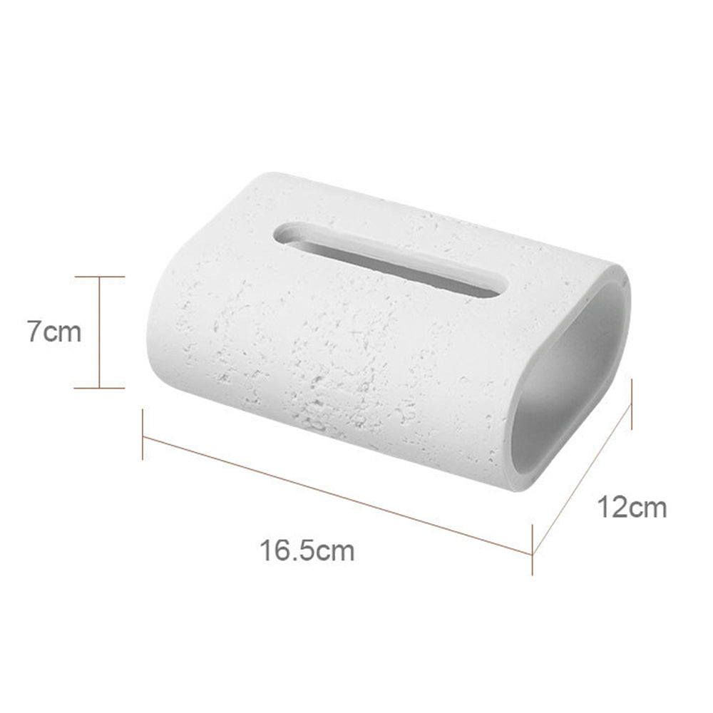 Sandstone Travertine Wabi-Sabi Living Room Dining Table Tissue Box Napkins Paper Towels