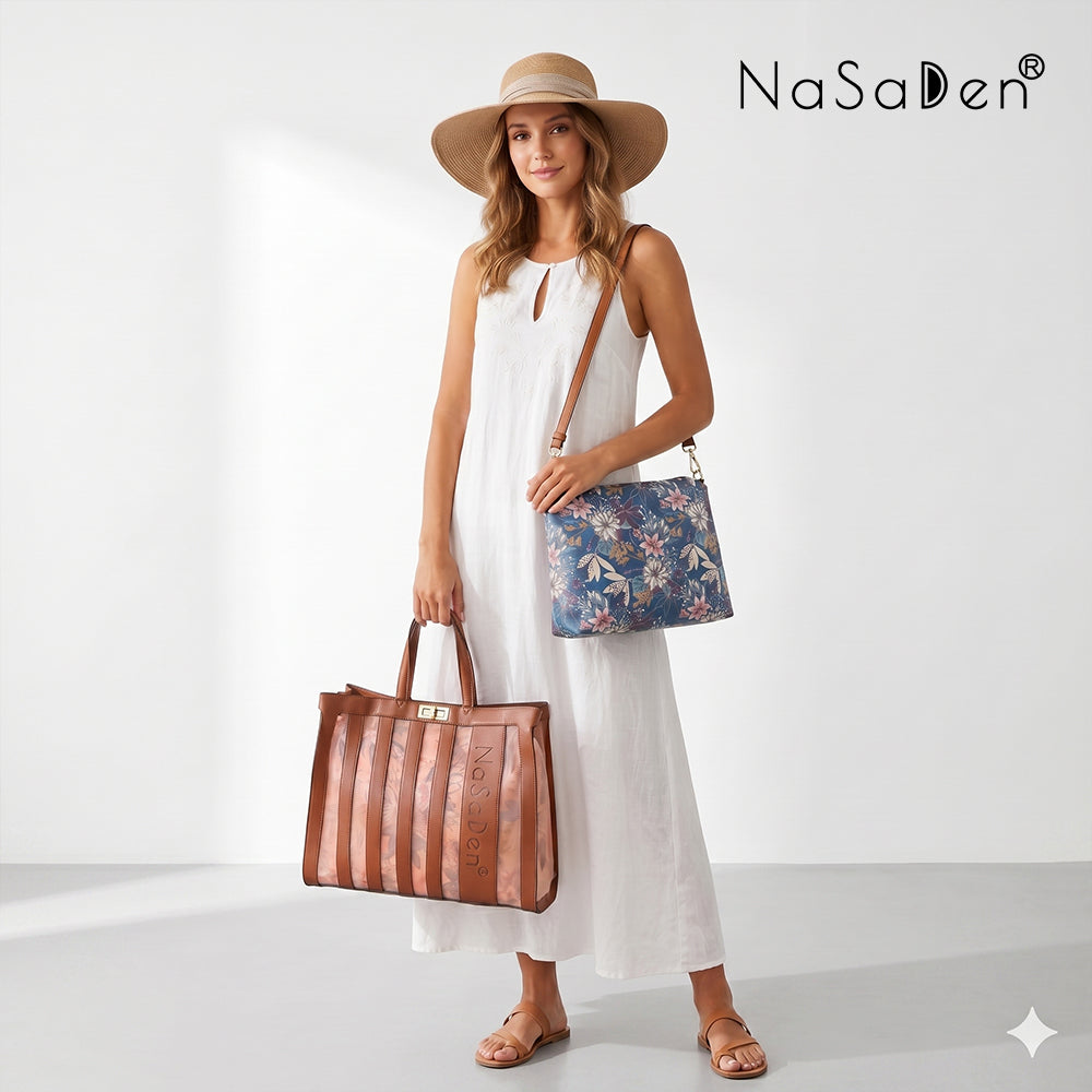 NaSaDen actress Freya's fantasy flower love hollow bag with the same name women's bag/handbag/tote bag/business handbag/tote bag/leather bag (pre-order will arrive at the end of August) 