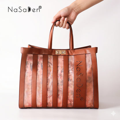 NaSaDen actress Freya's fantasy flower love hollow bag with the same name women's bag/handbag/tote bag/business handbag/tote bag/leather bag (pre-order will arrive at the end of August) 