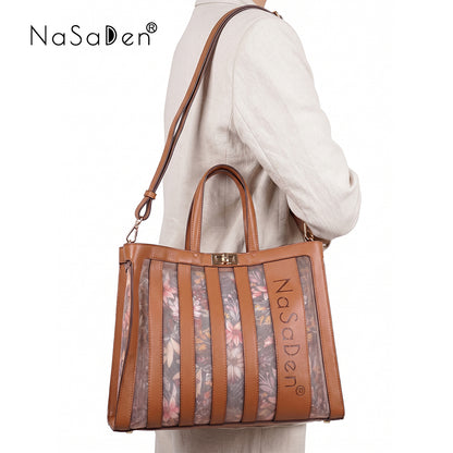 NaSaDen actress Freya's fantasy flower love hollow bag with the same name women's bag/handbag/tote bag/business handbag/tote bag/leather bag (pre-order will arrive at the end of August) 